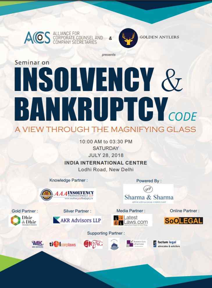 Seminar on INSOLVENCY & BANKRUPTCY CODE