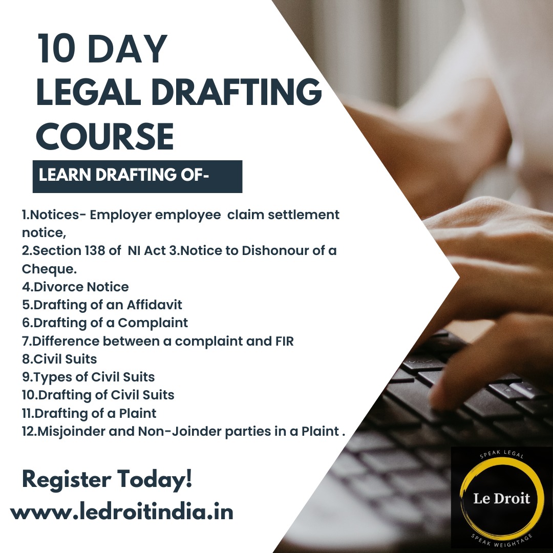 10 Day Legal Drafting Course