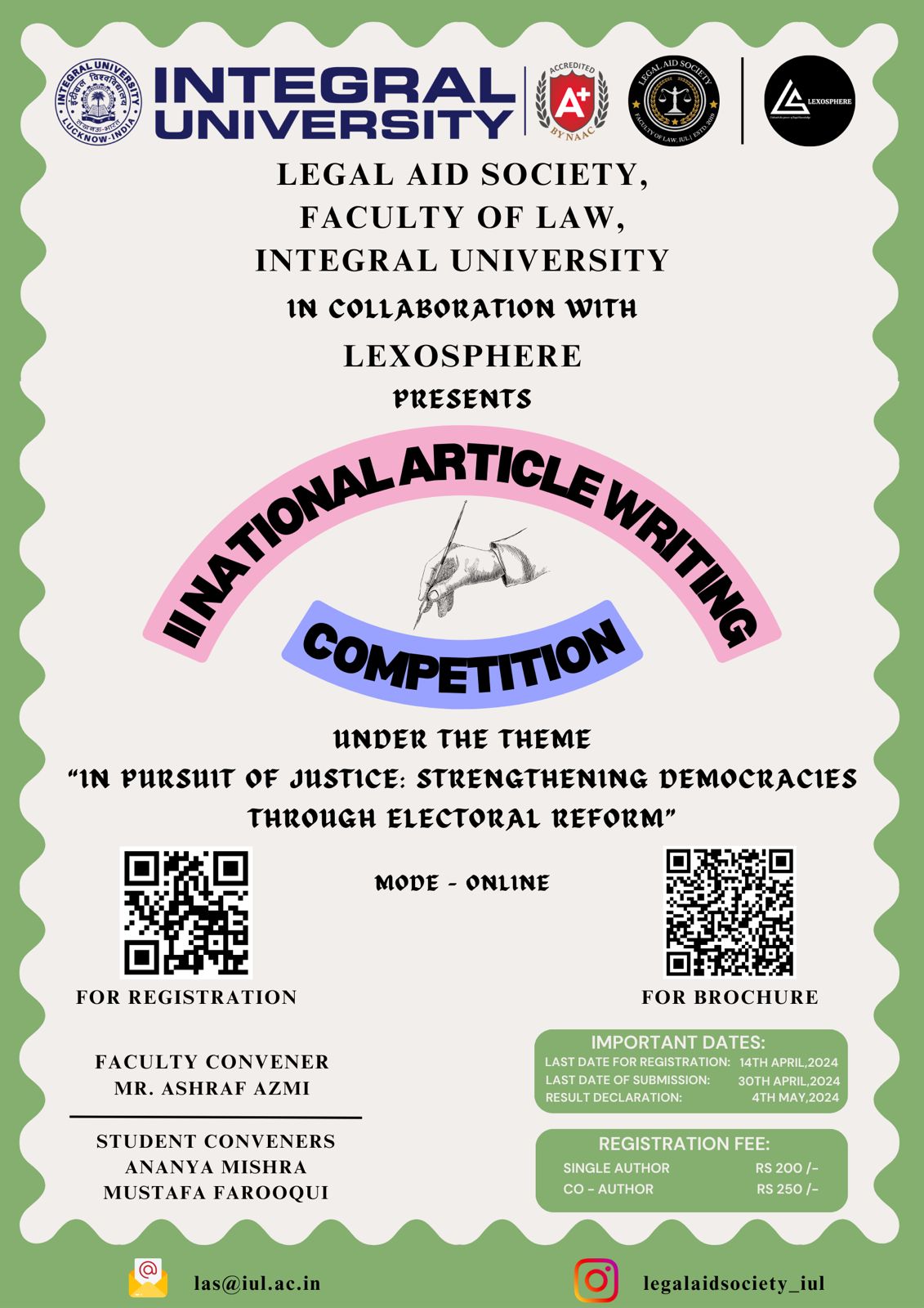 II National Article Writing Competition