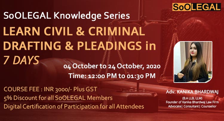 LEARN CIVIL & CRIMINAL DRAFTING & PLEADINGS in 7 DAYS