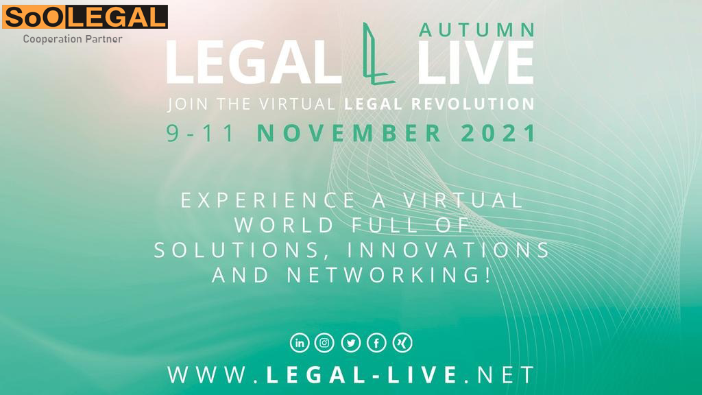A virtual worldwide congress and exhibition for law and compliance from 9 to 11 November 2021