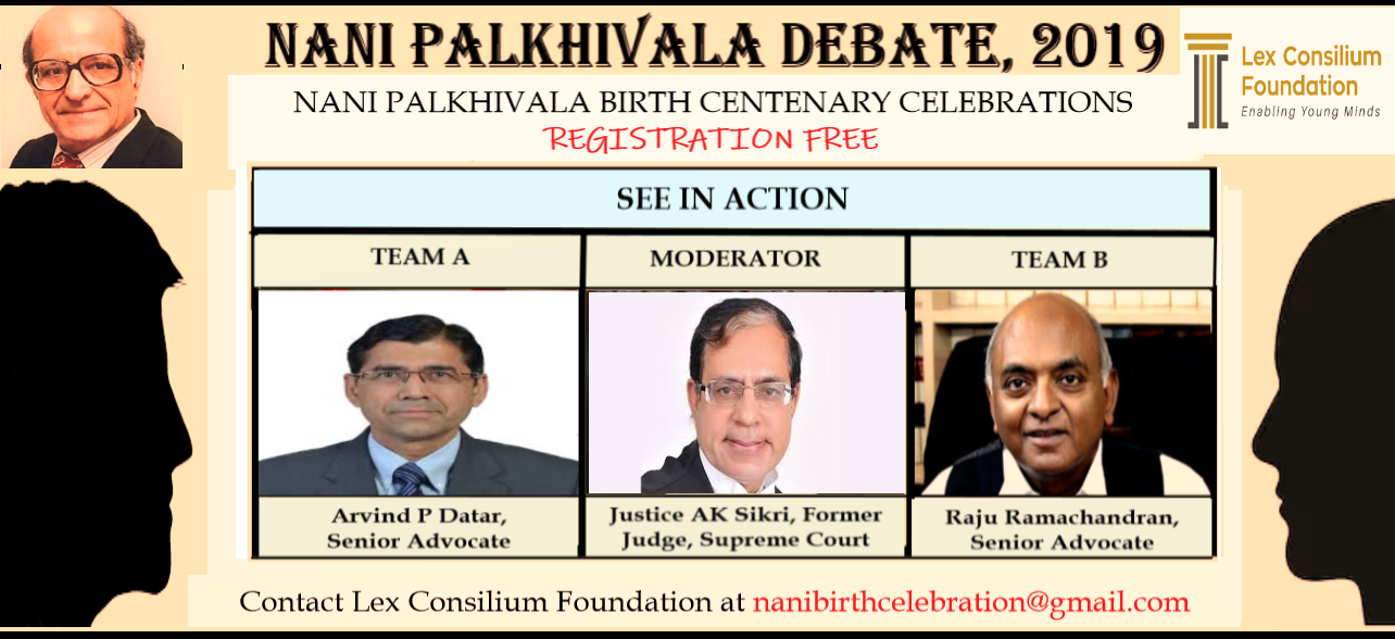 Nani Palkhivala Debate, 2019