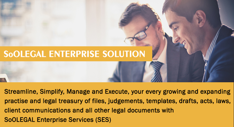 SoOLEGAL Enterprise Services: Streamline, Simplify, Manage and Execute