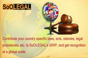 Contribute your country specific laws, acts, statutes, legal procedures, etc
