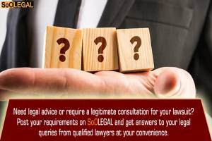 Need legal advice or require a legitimate consultation for your lawsuit?