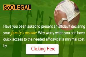 Have you been asked to present an affidavit declaring your family's income?