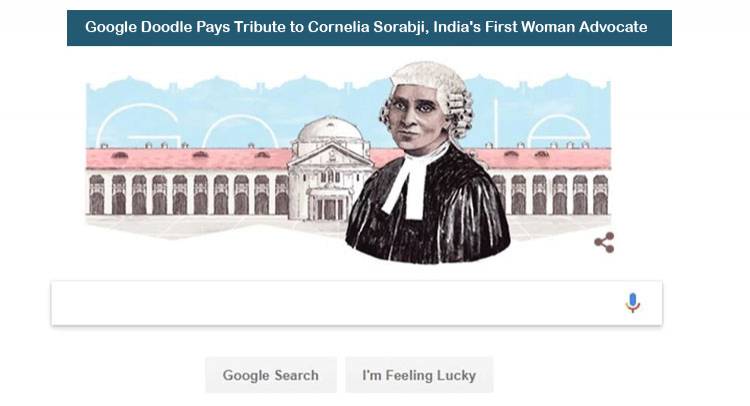 Google Doodle Pays Tribute to Cornelia Sorabji, India's First Woman Advocate