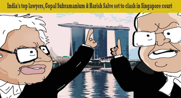 India's Top Lawyers Harish Salve and Gopal Subramanium Set to Clash in Singapore Court