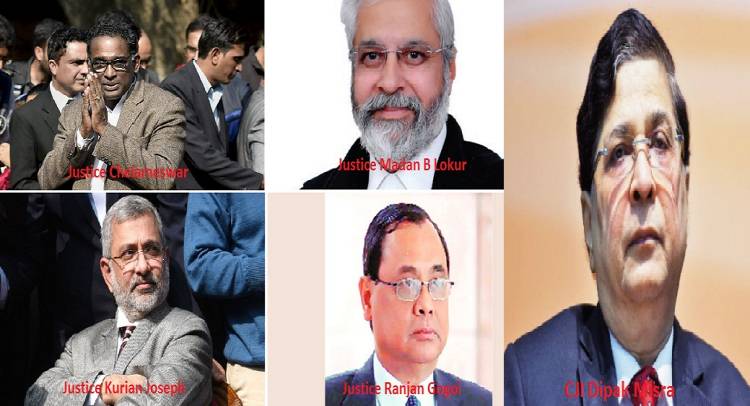 Left backs 4 judges against Chief Justice of India Dipak Misra