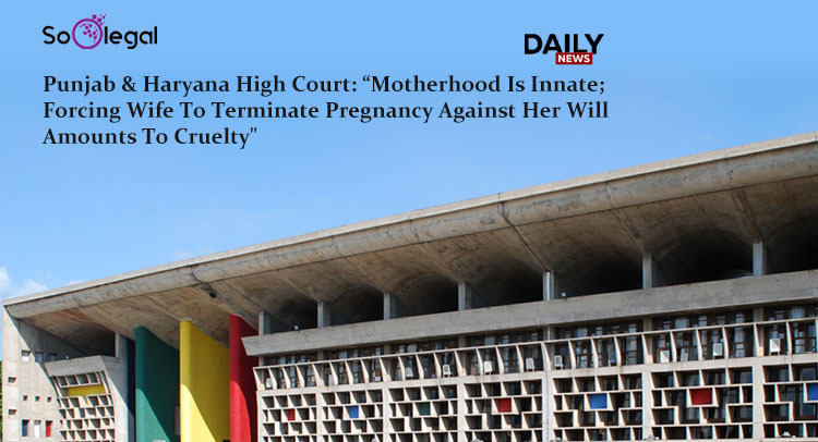 Punjab & Haryana High Court: “Motherhood Is Innate; Forcing Wife To Terminate Pregnancy Against Her Will Amounts To Cruelty