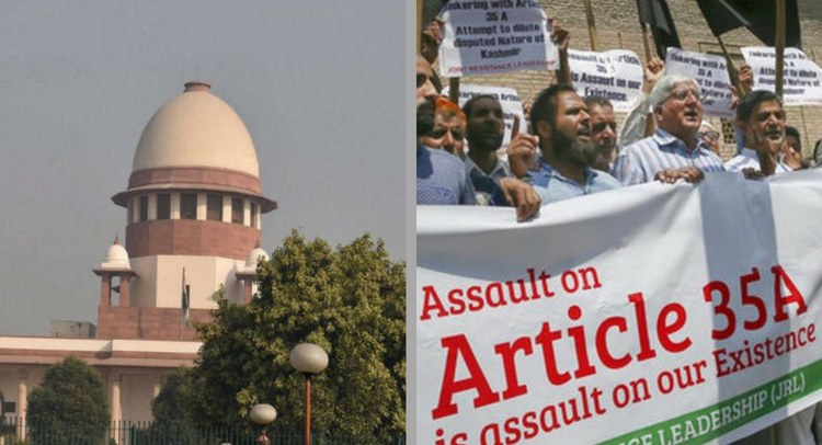 Hearing on Article 35A adjourned by the Supreme Court