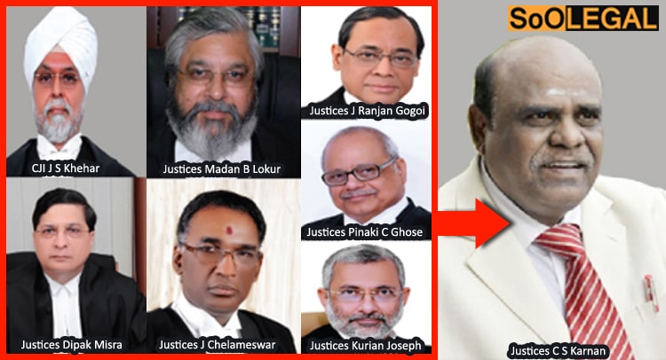 Supreme Court: Sentenced Calcutta HC Justice CS Karnan to 6 months imprisonment for contempt of court