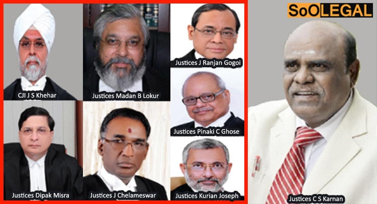 Calcutta HC Justice Karnan : Convicts CJI and Other 6 Judges Under SC/ST Act Orders 5yrs Imprisonment