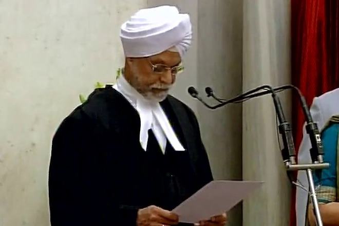 Justice Jagdish Singh Khehar sworn in as 44th Chief Justice of India