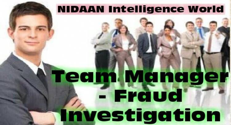 Urgent Requirements of Team Manager – Fraud Investigation from all India