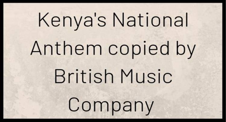 National Anthem of Kenya Copyrighted by a British Music Company