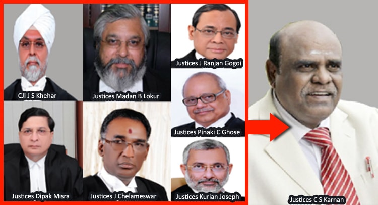 Constitutional bench of Supreme Court orders medical examination of Calcutta HC judge Karnan