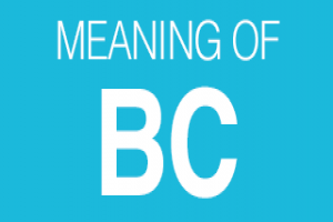 What is BC - before christ or behan****?